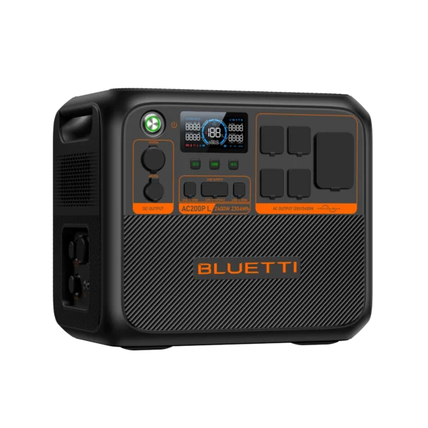 BLUETTI EB3A 600W portable power station angled view