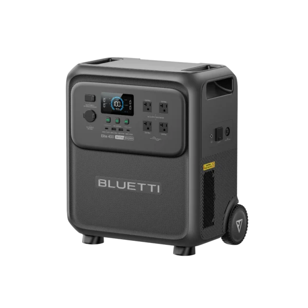 BLUETTI Elite 400 portable power station – angled side view