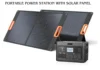 portable power station with solar panel