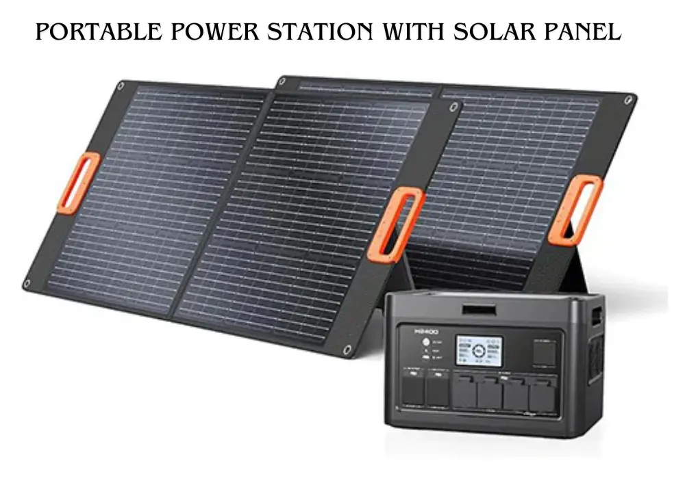 portable power station with solar panel