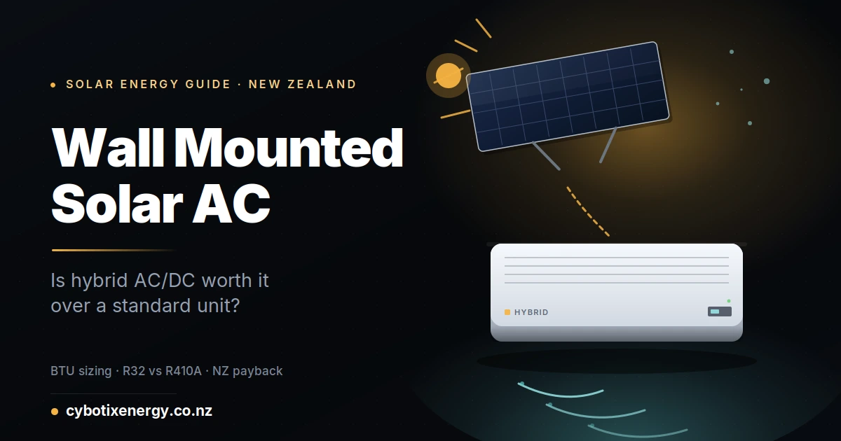 Wall Mounted Solar AC NZ