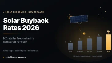 Solar Feed-in Tariffs by NZ Retailer