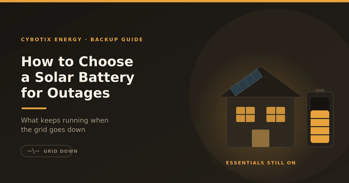 How to Choose a Solar Battery for Power Outages in NZ